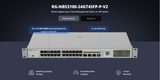 Switch Administrable L2 PoE+ hasta 370W, 24 Puertos Eth 1G, 4 puertos SFP 1G, Administración Remota en la Nube RG-NBS3100-24GT4SFP-P-V2 - SILYMX