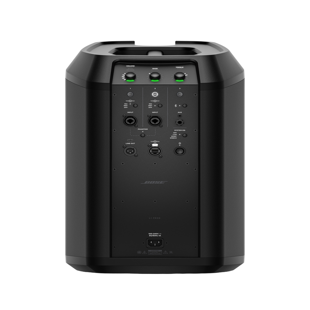 Sistema Portátil de Audio Bose Arreglo lineal de 8 altavoces Subwoofer Mezclador Integrado de 3 canales Bluetooth Configuación mediante App L1-PRO8 - SILYMX