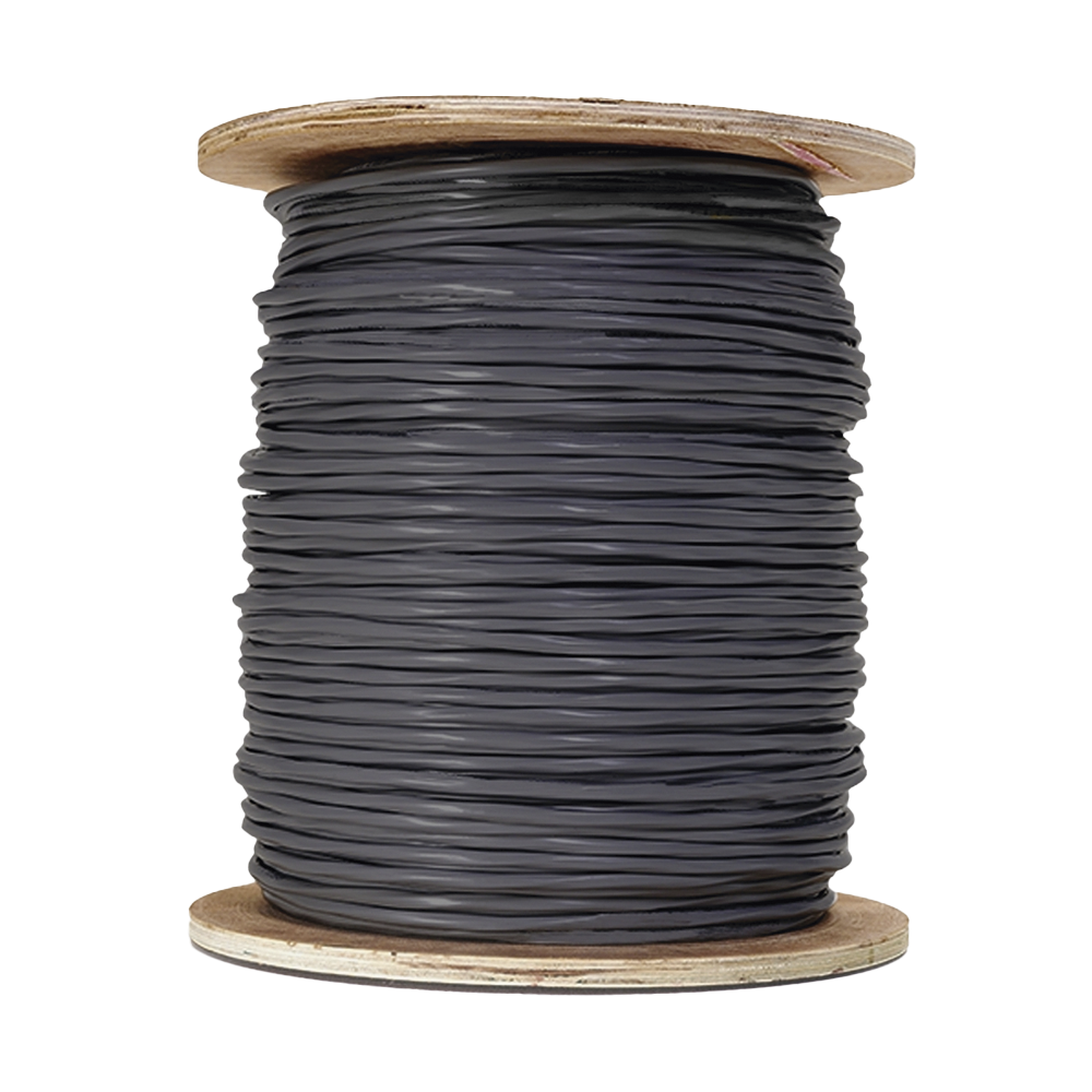 Bobina de Cable Genesis 2x16 AWG  DIRECT BURIAL FPL Uso en Intemperie Sistemas de Detección de Incendio y Evacuación Forro Negro 305 Metros 4151-1008 - SILYMX