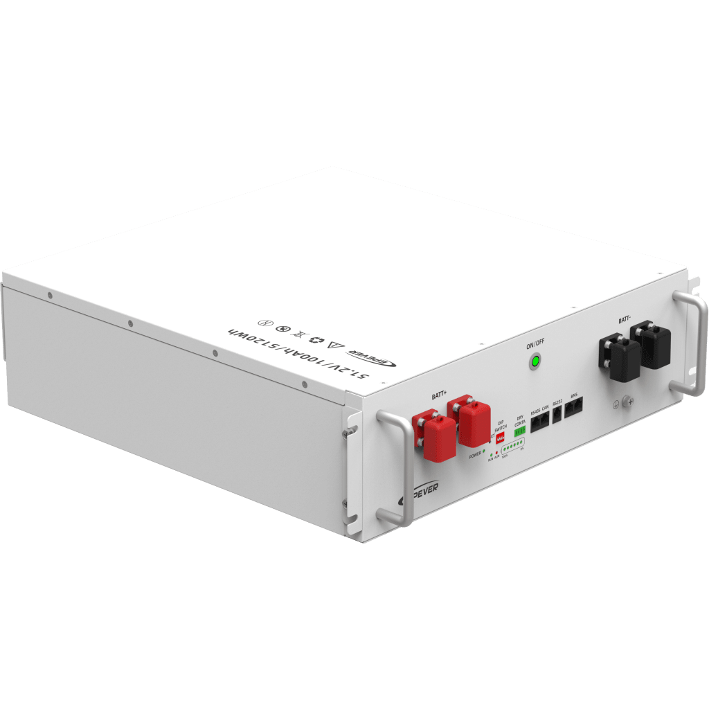 Batería LiFePO4 51.2 V 5.12 kWh 100 Ah 4U Rack | EPEVER LFP100EP51.2V2 con BMS y >6000 ciclos