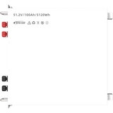 Batería LiFePO4 51.2 V 5.12 kWh 100 Ah 4U Rack | EPEVER LFP100EP51.2V2 con BMS y >6000 ciclos