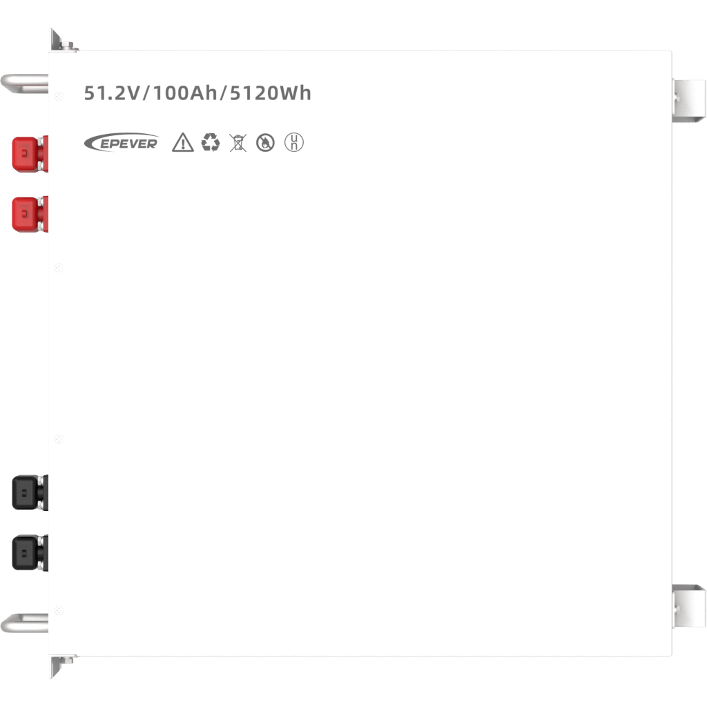 Batería LiFePO4 51.2 V 5.12 kWh 100 Ah 4U Rack | EPEVER LFP100EP51.2V2 con BMS y >6000 ciclos
