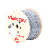 Bobina de cable Viakon 2x18 AWG Blindado Gris 305 Metros 9222 - SILYMX