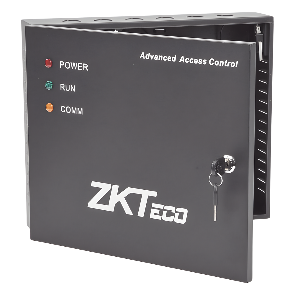 Controlador de Acceso / 2 PUERTAS / Biometría Integrada / Hasta 20,000 Huellas / 30,000 Tarjetas / Incluye Gabinete y Fuente de Alimentación 12Vcc/5A ZKTECO - Imagen 1