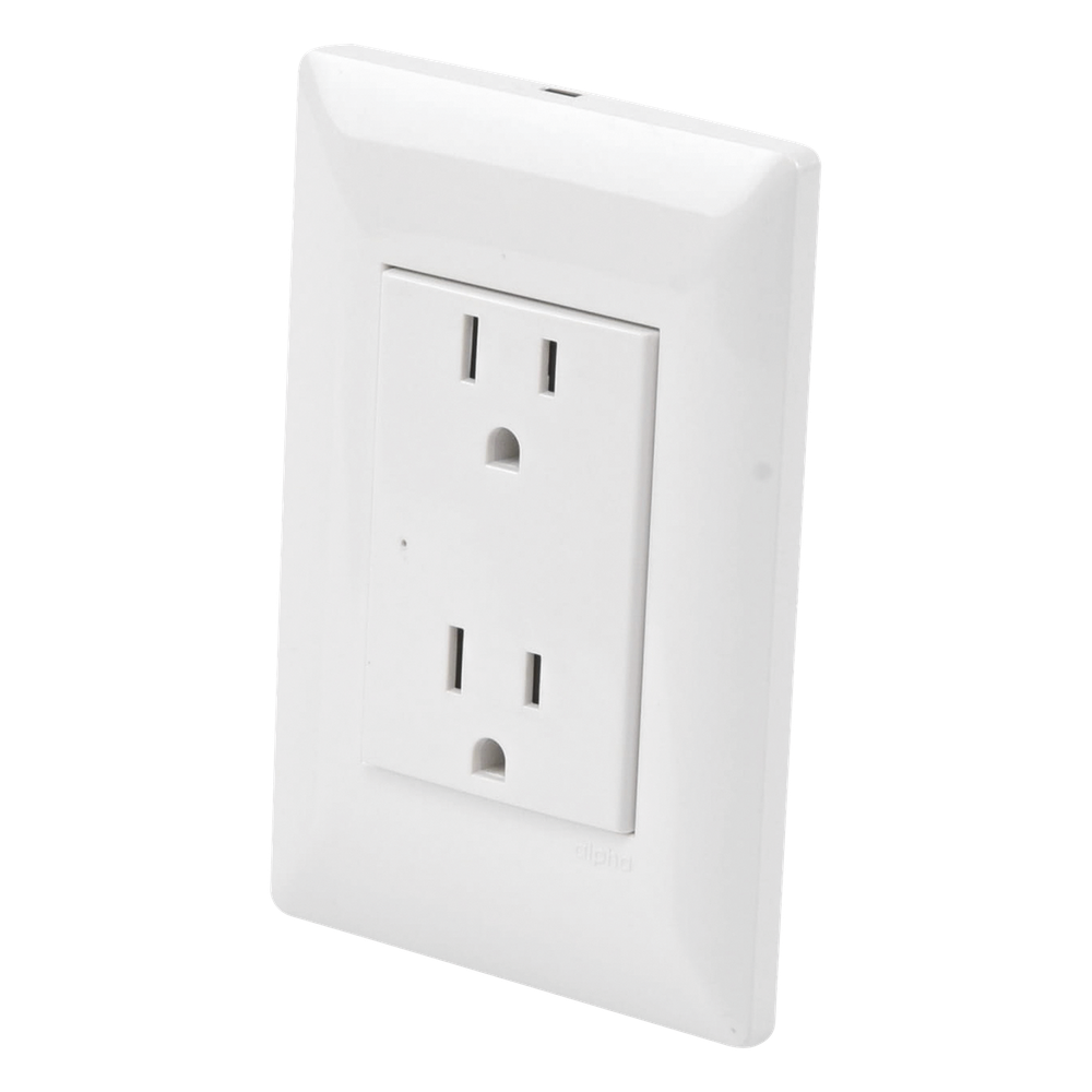 Contacto Inteligente De Pared Doble 120/220V 15A Con Supresor De Picos Tipo A INTELI-GROUND TOTAL GROUND - Imagen 1
