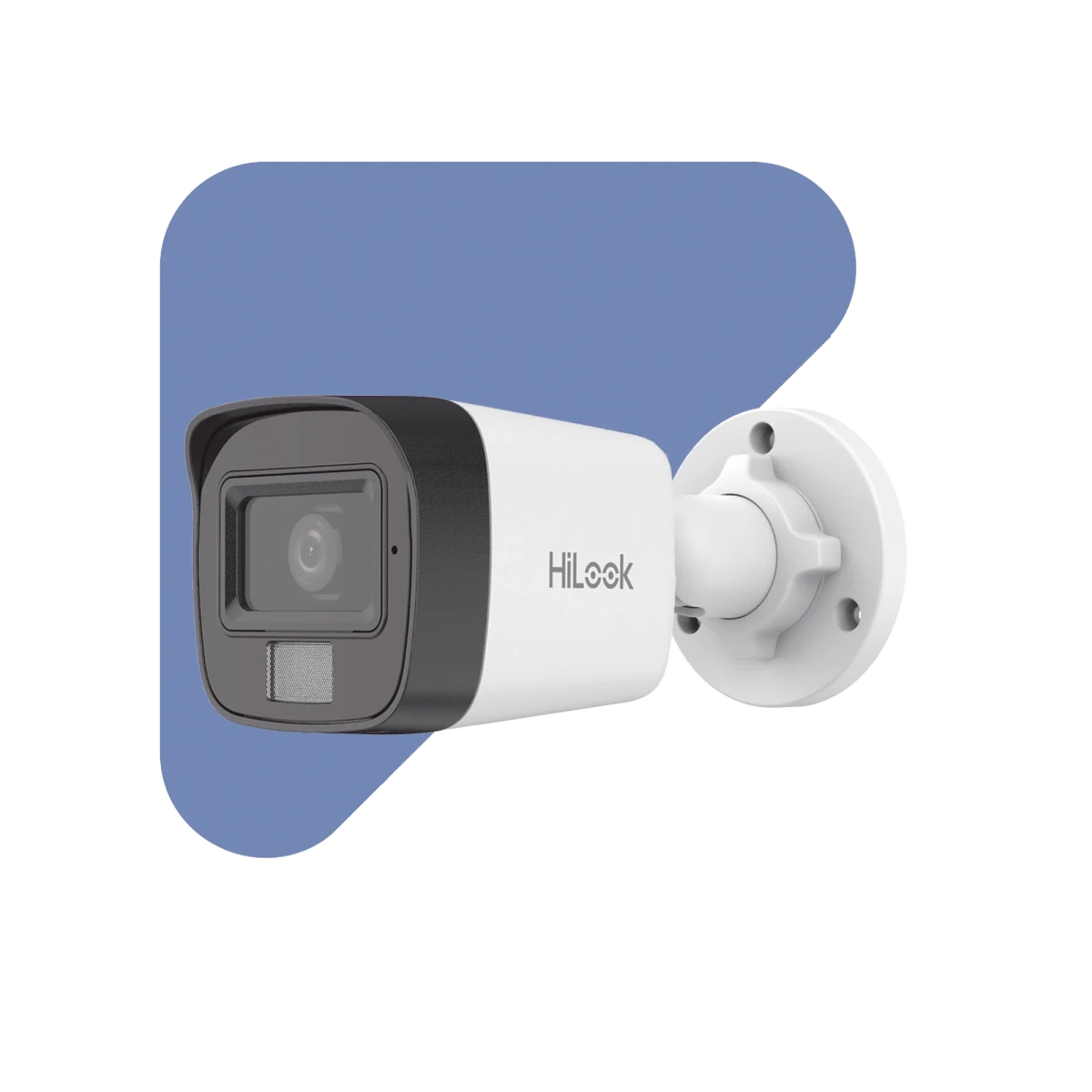 Camaras IP BalaHiLook by HIKVISIONIPC-B140HA-LUCCamara IP Bullet 4MP Dual Light IR 20m Luz Blanca 15m AcuSense Lite Microfono PoE HiLook IPC - B140HA - LUC - SILYMX