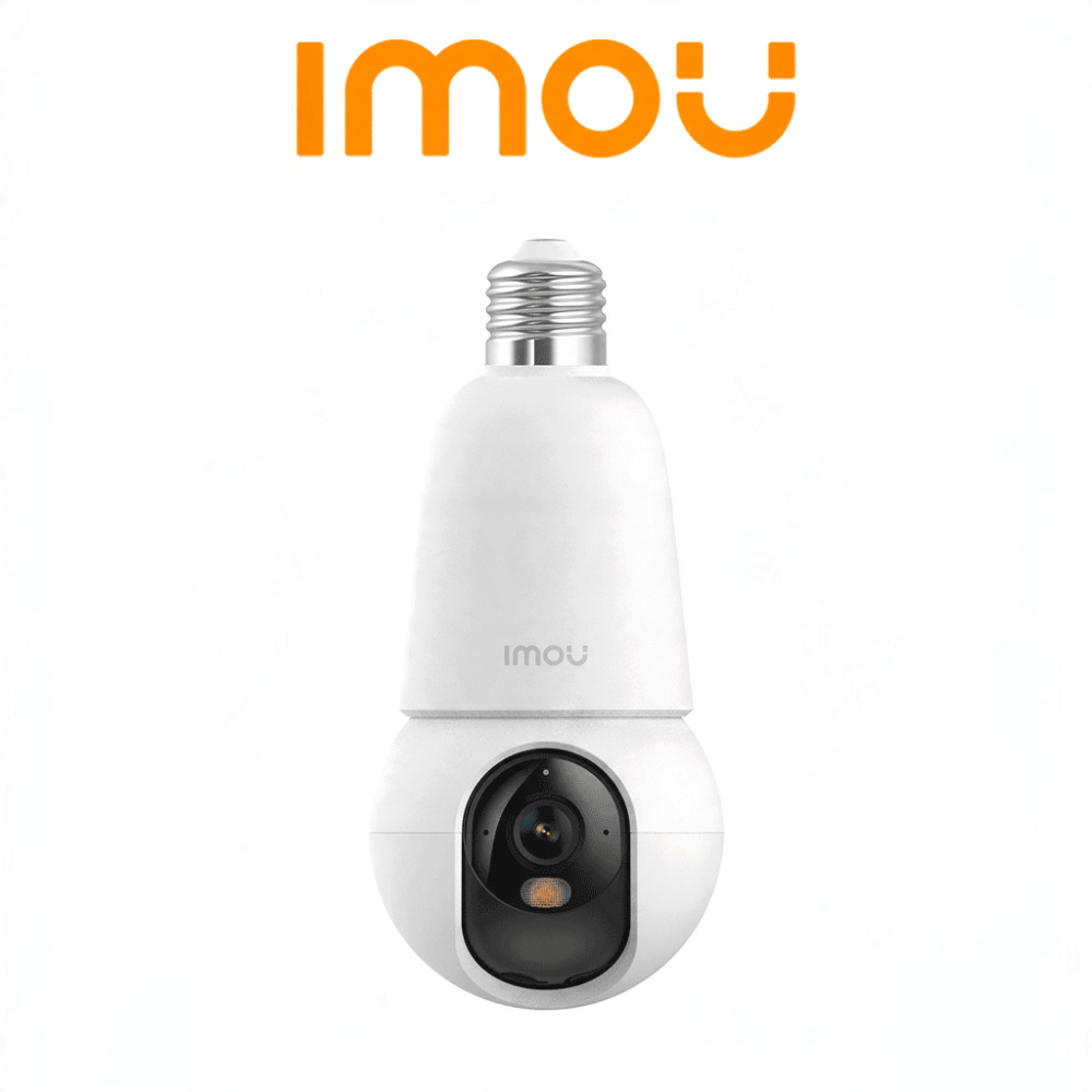 IMOU BulbCam 5MP (IPC-K6C-5H1WEB-E27-imou)- Cámara de 5Megapixeles/ Disuasión activa/ Modo privacidad/ Detección de humanos & Vehículos/ Audio bidireccional/ Full Color/ Smart tracking (No incluye Foco) - Imagen 1