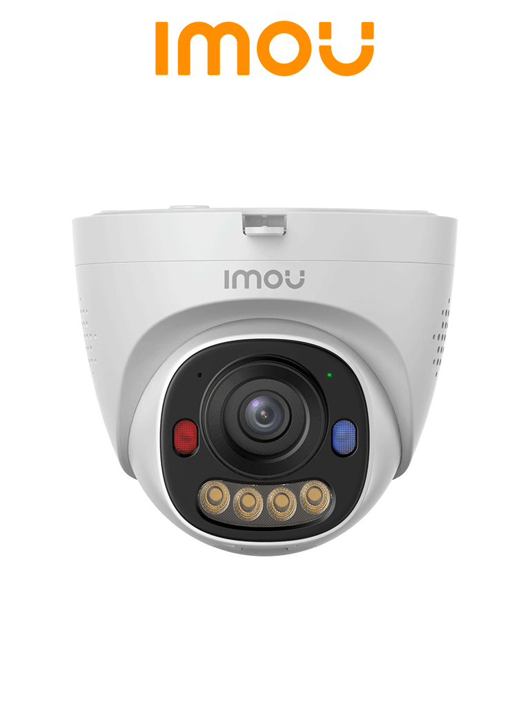 IMOU IPC-PS8EN-8X0 - Cámara Domo IP de 8 Megapixeles/ Lente 2.8mm/ Audio Bidireccional/ Visión Nocturna Inteligente a Color/ Luz de Advertencia Roja & Azul/ IP67/ 25 Mts IR/ Soporta Micro SD Hasta 512GB/ AOR MODE/ IMOU POE - Imagen 1