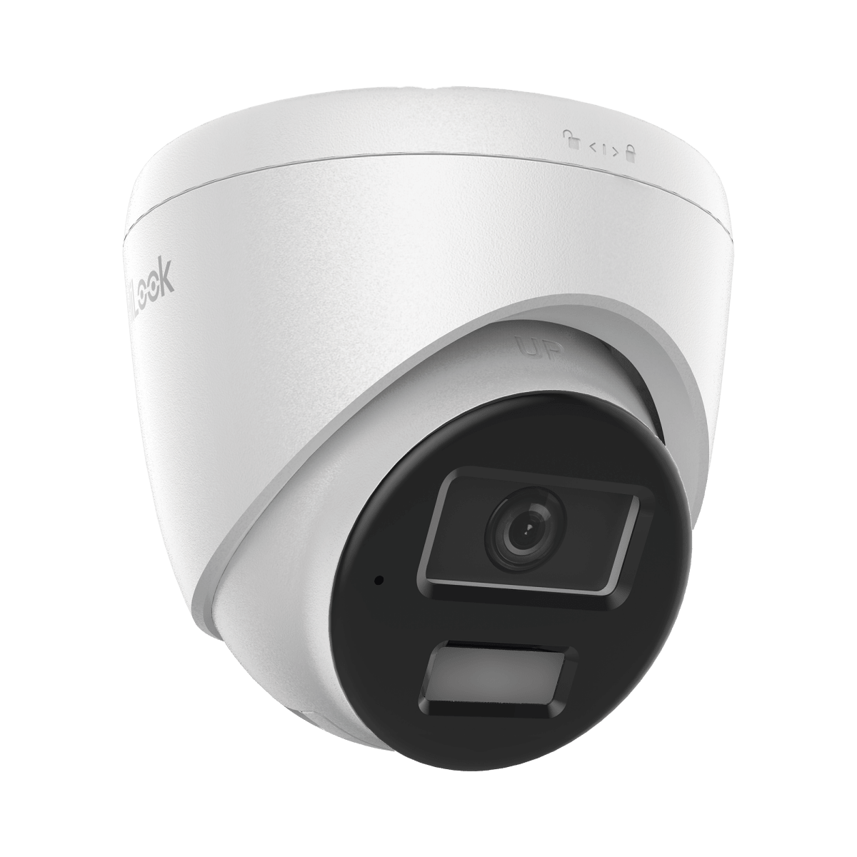 Camaras IP TurretHiLook by HIKVISIONIPC-T220HA-LUCCamara Turret IP 2MP Dual Light Lente 2.8mm AcuSense Lite Microfono IR 20m Luz Blanca 15m PoE HiLook IPC - T220HA - LUC - SILYMX