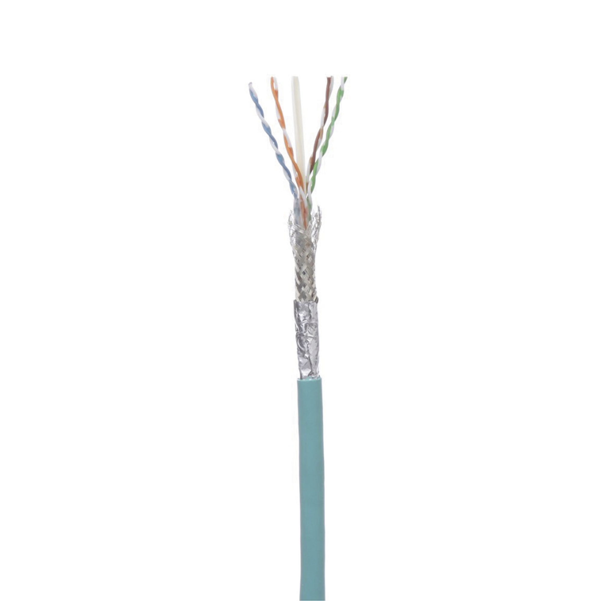 Bobina De Cable Blindado Sf/Utp Categoría 6A Uso Industrial Con Resistencia Al Aceite Y Rayos Uv Multifilar 24/7 (Flexible) Color Azul Bobina De 305M PANDUIT - Imagen 1