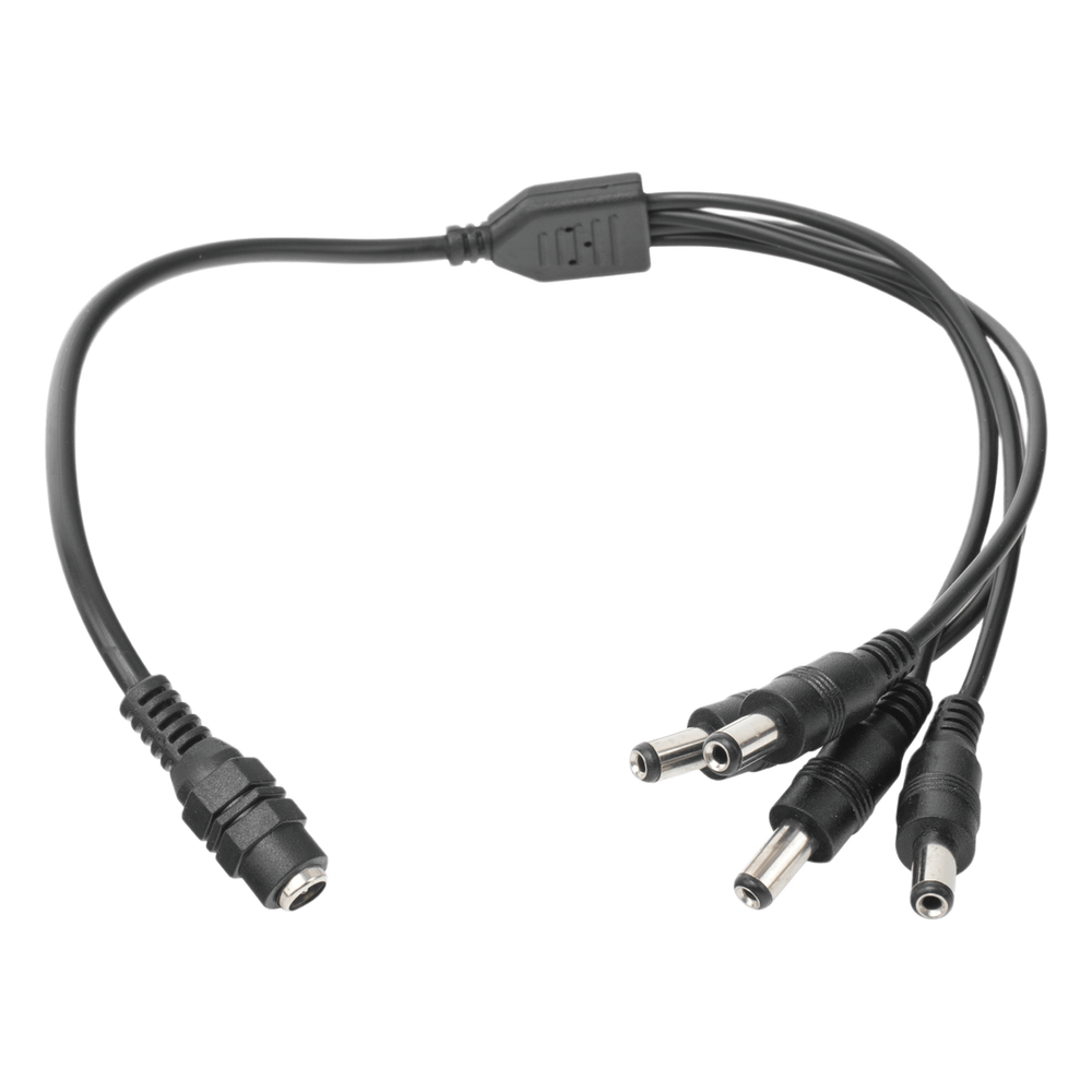 Cable Divisor de Energía DC 1 a 4 Jack 5.5x2.1mm 22AWG 1-24VCC 5A 19cm EPCOM POWERLINE JR-F52 - Imagen 1