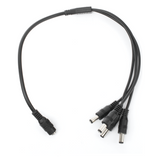 Cable Divisor de Energía DC 1 a 4 Jack 5.5x2.1mm 22AWG 1-24VCC 5A 19cm EPCOM POWERLINE JR-F52 - Imagen 2