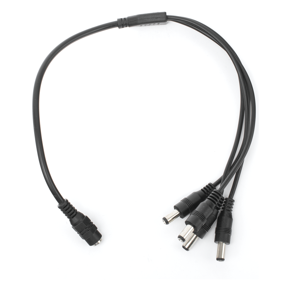 Cable Divisor de Energía DC 1 a 4 Jack 5.5x2.1mm 22AWG 1-24VCC 5A 19cm EPCOM POWERLINE JR-F52 - Imagen 2