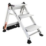 Escalera de Tijera con Punto de Apoyo Anti-caídas de 0.67 m con Peldaños JUMBO JUMBO-STEP-3WHR Little Giant Ladder Systems - Imagen 2