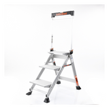Escalera de Tijera con Punto de Apoyo Anti-caídas de 0.67 m con Peldaños JUMBO JUMBO-STEP-3WHR Little Giant Ladder Systems - Imagen 4