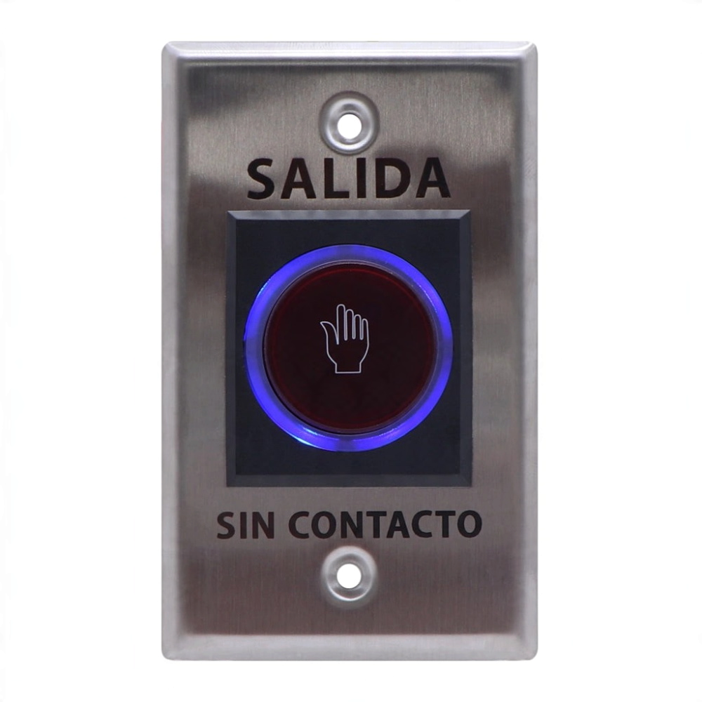 ZKTECO TLEB102 - Botón de Salida sin Contacto, Serie K11, Indicador LED, Acero Inoxidable, 12 VCC, Función NC/NO, Distancia de Detección hasta 10 cm - Imagen 2