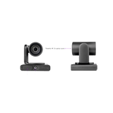 Cámara PTZ 4K Dual | Microsoft Teams Certified | 12x Zoom Óptico + Lente Panorámico 119° | Triple Micrófono Array | AI Auto-Framing | Speaker Tracking | Smart Gallery | PoE+ | USB 3.0 KRAMER - Imagen 1