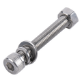 Tornillo Allen M8-1.25 x 35mm Acero Inoxidable 304 con Tuerca y Arandelas Bolsa 6 Piezas DMT KDMT-BOLT-835