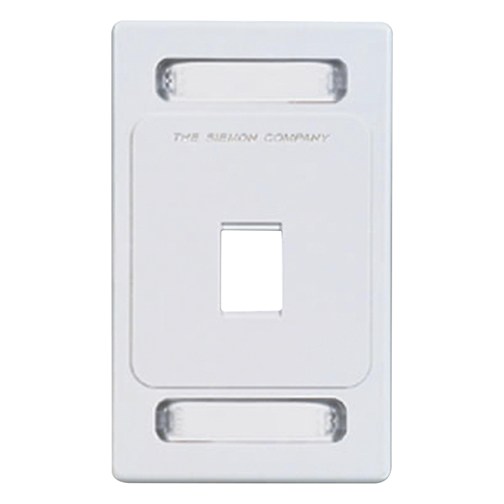 Placa de Pared Keystone / 1 Salida / 6 Puertos MAX / Instalación Frontal o Trasera / Color Blanco SIEMON - Imagen 1