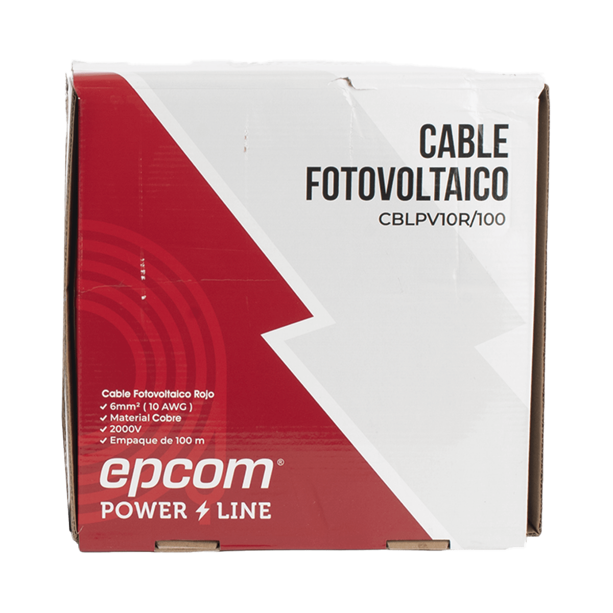 Cables Fotovoltaicos SolaresEPCOM POWERLINEKIT2CBLPV10RB/100Kit 2 Rollos Cable Fotovoltaico 100m (328ft) Cobre Rojo/Negro 10 AWG 1000/2000V EPCOM POWERLINE KIT2CBLPV10RB/100 - SILYMX