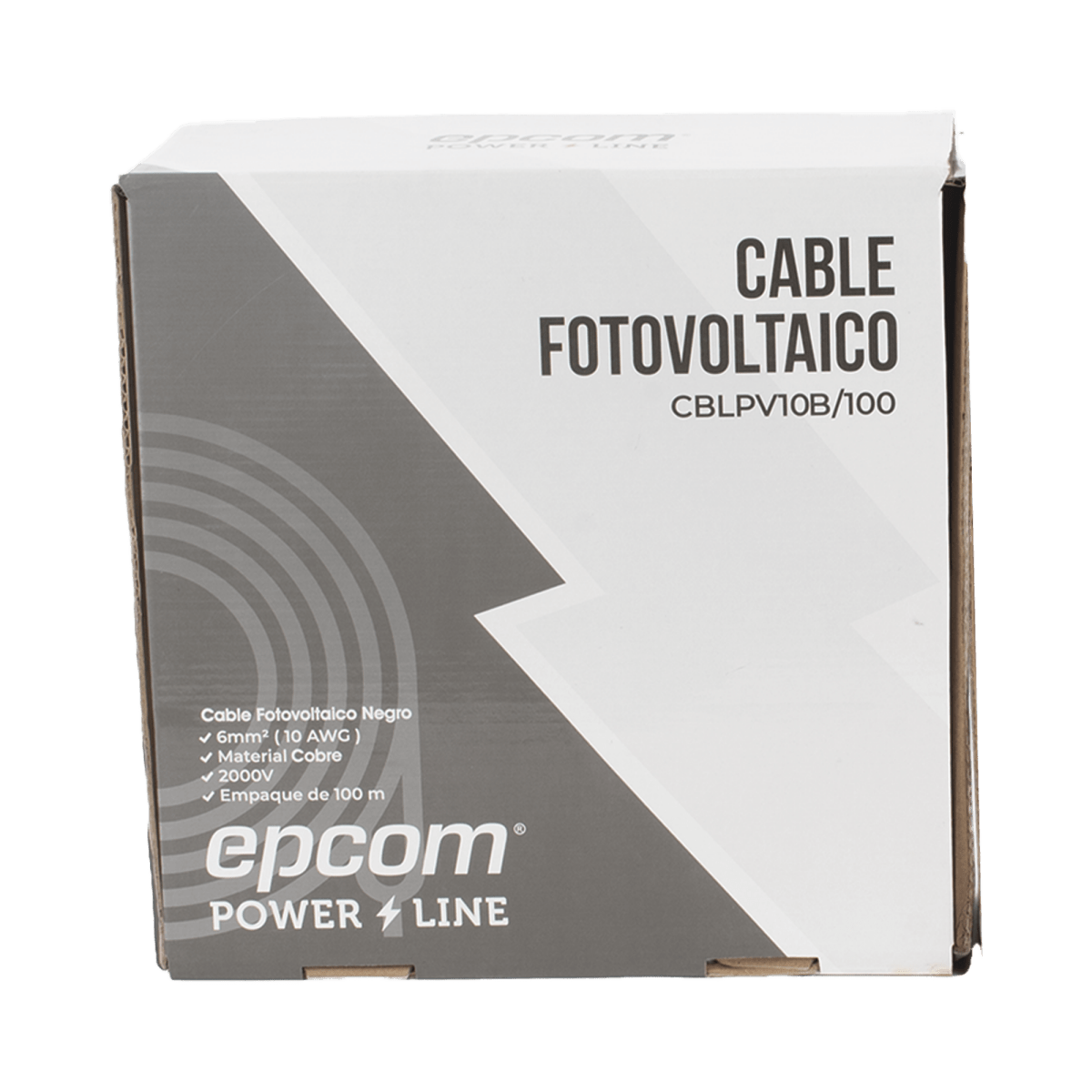 Cables Fotovoltaicos SolaresEPCOM POWERLINEKIT2CBLPV10RB/100Kit 2 Rollos Cable Fotovoltaico 100m (328ft) Cobre Rojo/Negro 10 AWG 1000/2000V EPCOM POWERLINE KIT2CBLPV10RB/100 - SILYMX