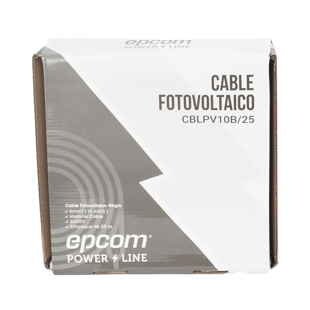 Cables Fotovoltaicos SolaresEPCOM POWERLINEKIT2CBLPV10RB/25Kit 2 Rollos Cable Fotovoltaico 25m (82ft) Cobre 10 AWG 1000/2000V 120°C EPCOM POWERLINE KIT2CBLPV10RB/25 - SILYMX