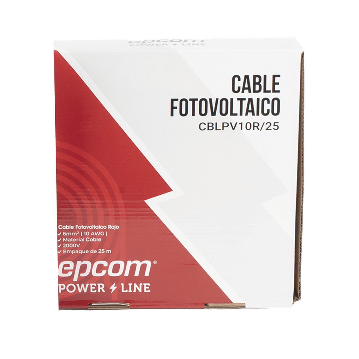 Cables Fotovoltaicos SolaresEPCOM POWERLINEKIT2CBLPV10RB/25Kit 2 Rollos Cable Fotovoltaico 25m (82ft) Cobre 10 AWG 1000/2000V 120°C EPCOM POWERLINE KIT2CBLPV10RB/25 - SILYMX
