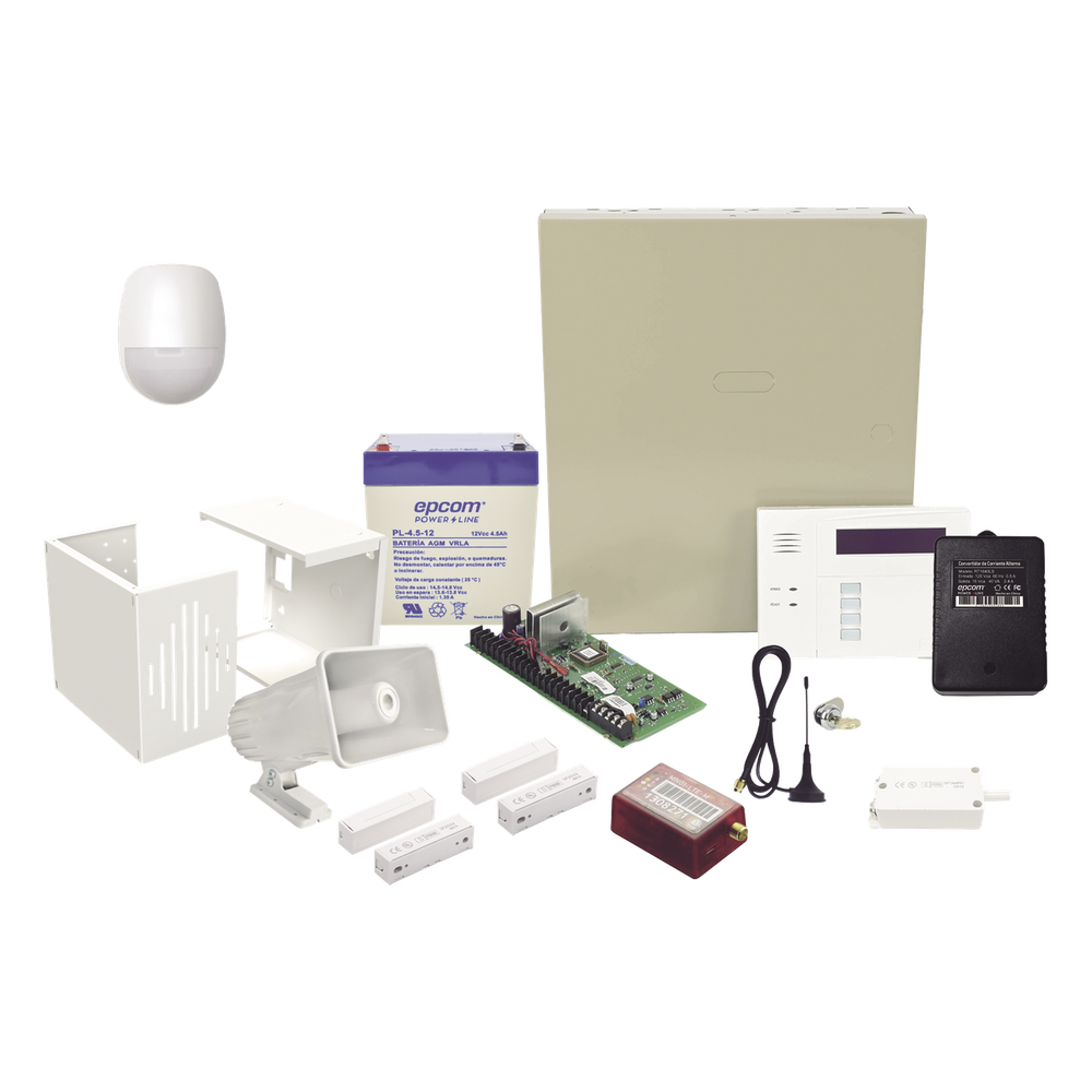 Kit de Alarma Antirrobo Panel VISTA-48 Teclado Inalámbrico 4G LTE-M/5G Sensor PIR 18m Sirena 30W Honeywell Home Resideo KIT2MINI-60RF - Imagen 1