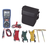 KIT de Medidor de Resistencia a Tierra Digital Terrómetro a 3 hilos CAT III 1000V KRT-01-3PN TOTAL GROUND - Imagen 2