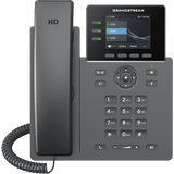 Teléfono IP Grandstream Grado Operador 3 Líneas 12 Botones Virtuales Multiuso Pantalla LCD 2.8 Pulgadas Puertos Gigabit con PoE Audio HD Compatible con GDMS GRP2611G