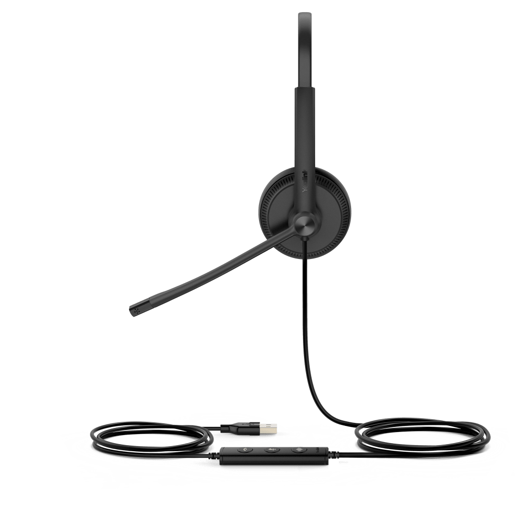 Auriculares Diadema Alámbrica Profesional para Teléfonos IP y Computadoras Yealink UH34 Dual UC USB