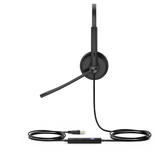 Diadema Alámbrica Yealink UH34 Mono Teams USB / 3.5 mm con Almohadillas de Cuero UH34-MONO-TEAMS