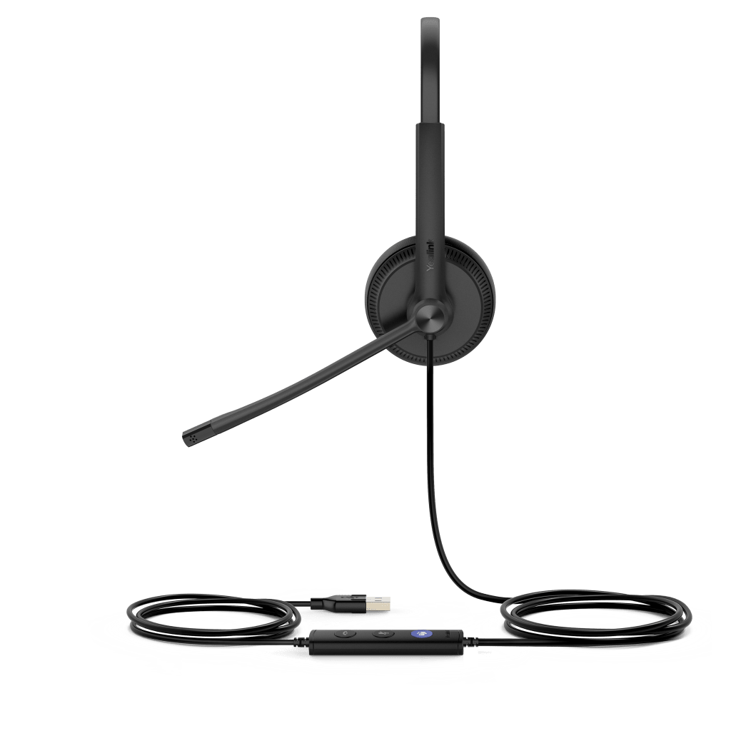 Diadema Alámbrica Yealink UH34 Mono Teams USB / 3.5 mm con Almohadillas de Cuero UH34-MONO-TEAMS