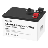 BateríasEPEVERLFP100EP128V2Batería de Litio LiFePO4 12.8Vcc 100Ah 1.28KwH Pantalla LCD para Monitoreo Local Carcasa Metálica LFP100EP128V2 - SILYMX
