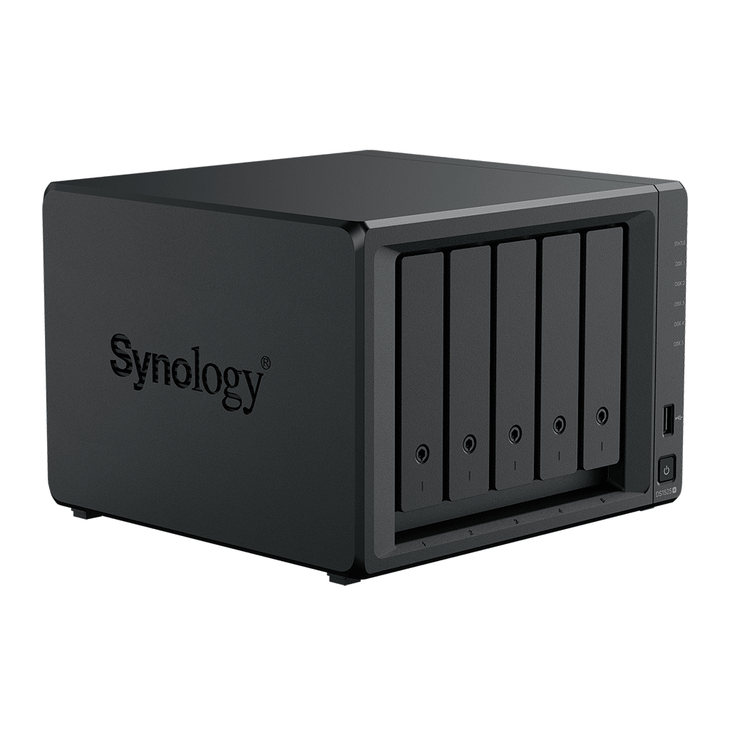 NAS Profesional 5 Bahías con 2.5GbE, Soporte 10GbE y Expansión a 15 Bahías Synology DS1525+