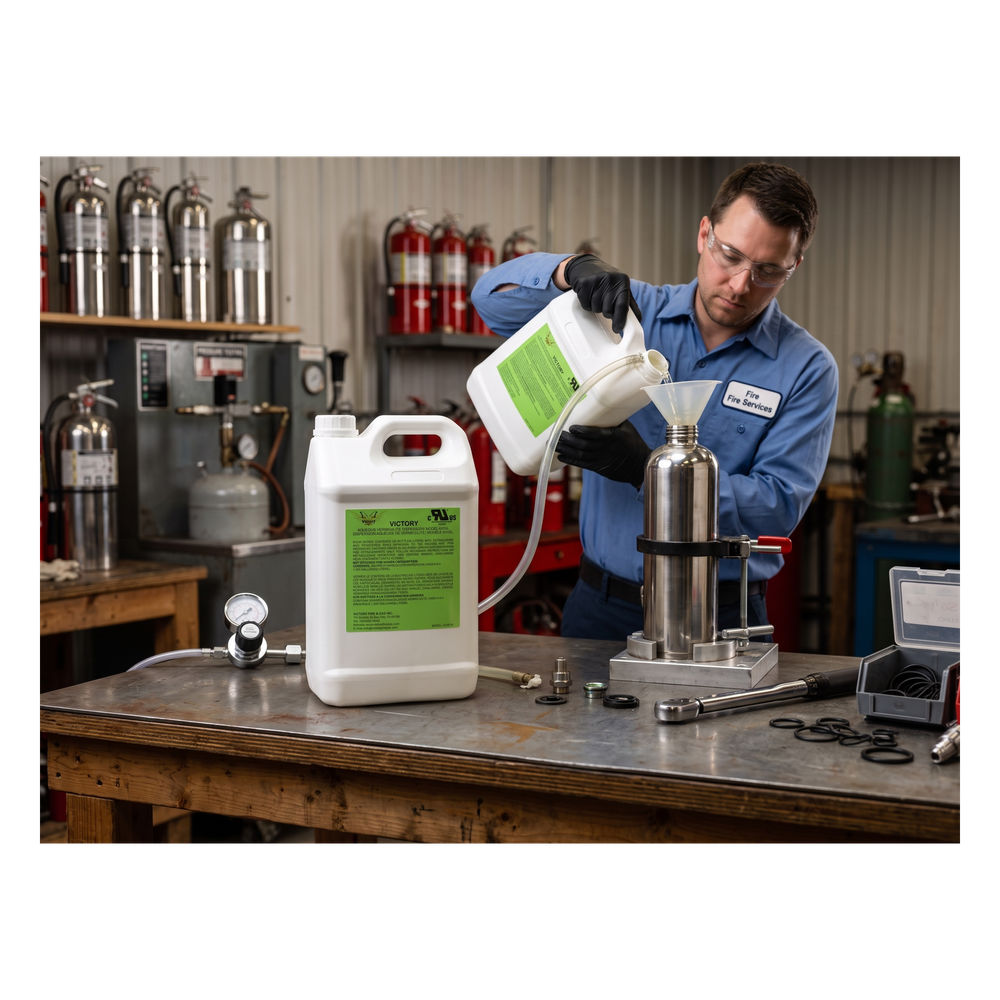 Agente Húmedo para Recarga / 6 L (1.6 gal) / Clase K / Compatible WC6L / Certificación UL VICTORY - Imagen 1