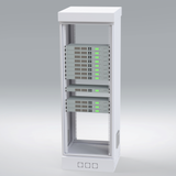 Gabinete para Piso, Capacidad, 31 Unidades de Rack, Doble puerta y Postes frontales e intermedios ajustables, Color Blanco, Se envía el Gabinete Armado. LINKEDPRO BY EPCOM - Imagen 2