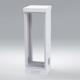 Gabinete para Piso, Capacidad, 31 Unidades de Rack, Doble puerta y Postes frontales e intermedios ajustables, Color Blanco, Se envía el Gabinete Armado. LINKEDPRO BY EPCOM - Imagen 4
