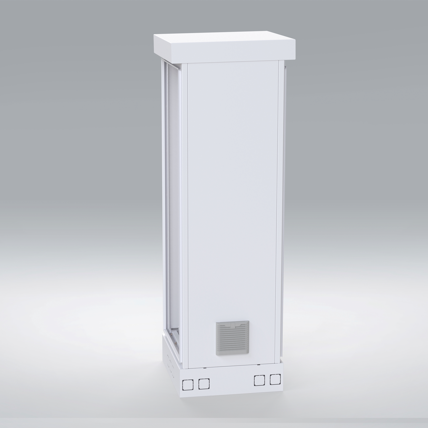 Gabinete para Piso, Capacidad, 31 Unidades de Rack, Doble puerta y Postes frontales e intermedios ajustables, Color Blanco, Se envía el Gabinete Armado. LINKEDPRO BY EPCOM - Imagen 5