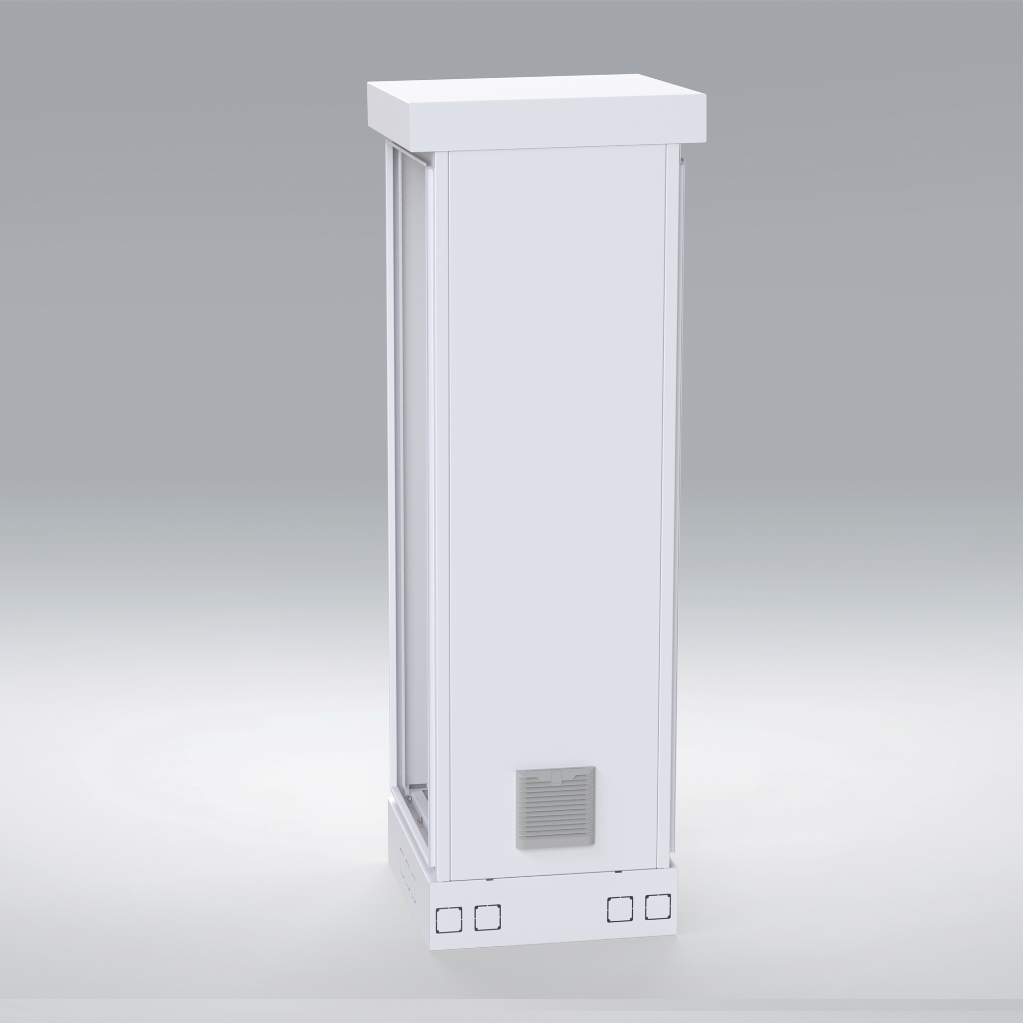 Gabinete para Piso, Capacidad, 31 Unidades de Rack, Doble puerta y Postes frontales e intermedios ajustables, Color Blanco, Se envía el Gabinete Armado. LINKEDPRO BY EPCOM - Imagen 5