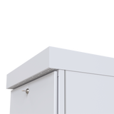 Gabinete para Piso, Capacidad, 31 Unidades de Rack, Doble puerta y Postes frontales e intermedios ajustables, Color Blanco, Se envía el Gabinete Armado. LINKEDPRO BY EPCOM - Imagen 6