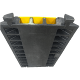 Protector de Cable de 3 Canales Base de Goma Tapa de Plástico del Canal 56x55MM Capacidad de Carga 6.1 Toneladas Longitud 90 cm  50 cm Altura 7.5 cm - SILYMX