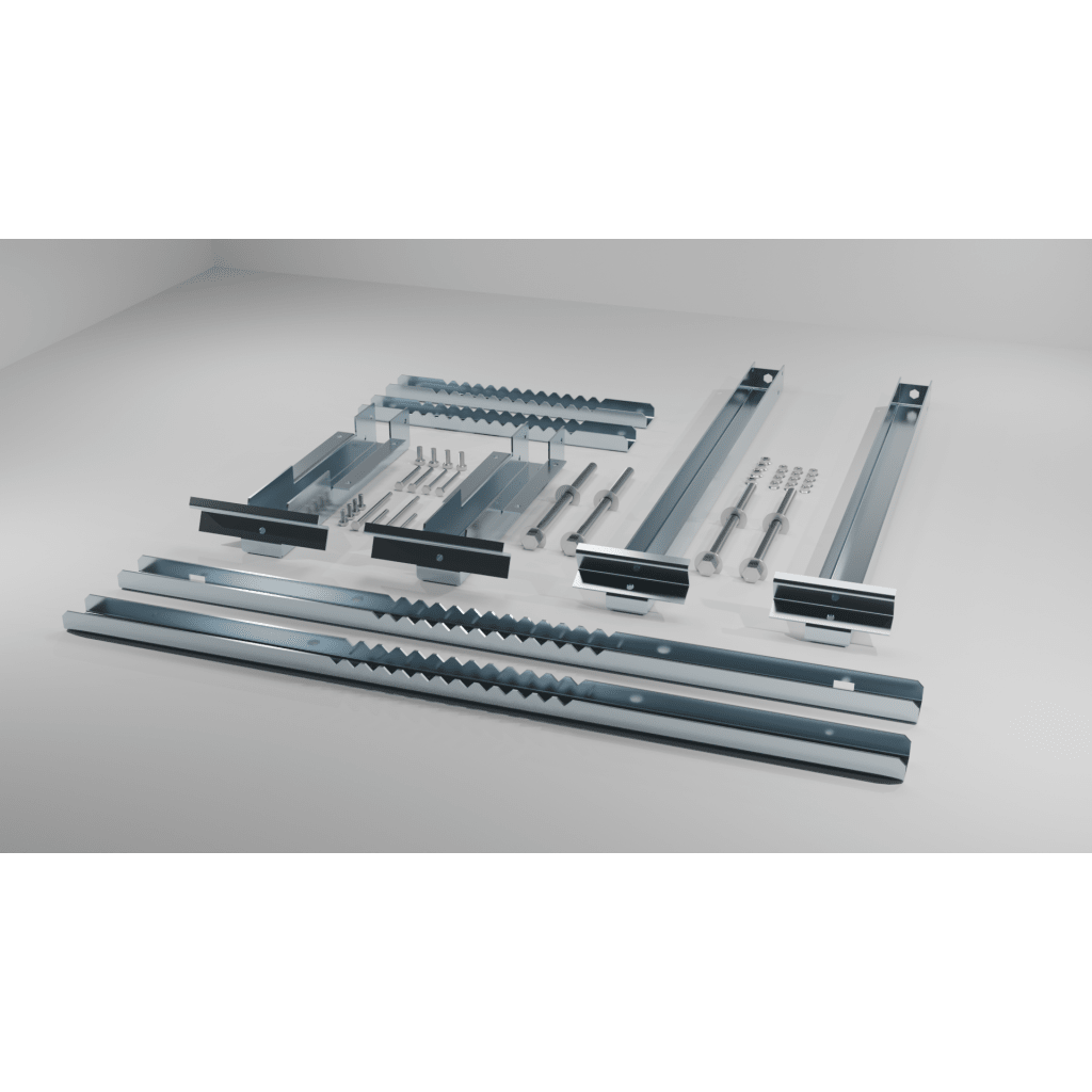 Montaje para Panel Solar de Poste para panel LR528HTH225M y batería LIPV100A EPI-MB225-V1 - SILYMX