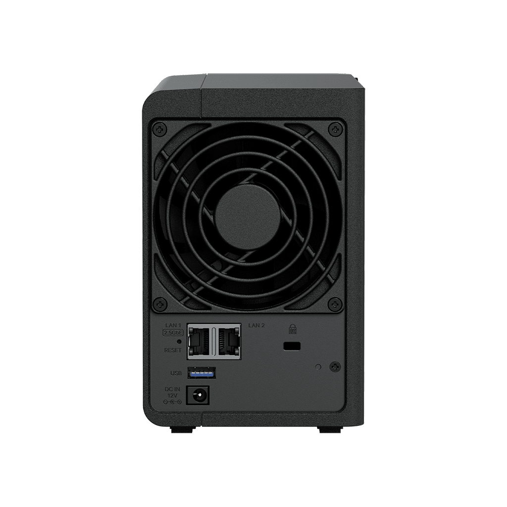 NAS DiskStation DS225+ 2 Bahías Intel Celeron J4125 2 GB DDR4 Hasta 40 TB Puertos 1GbE y 2.5GbE USB 3.2 Gen 1 Compatible con RAID Synology DSM DS225PLUS - SILYMX