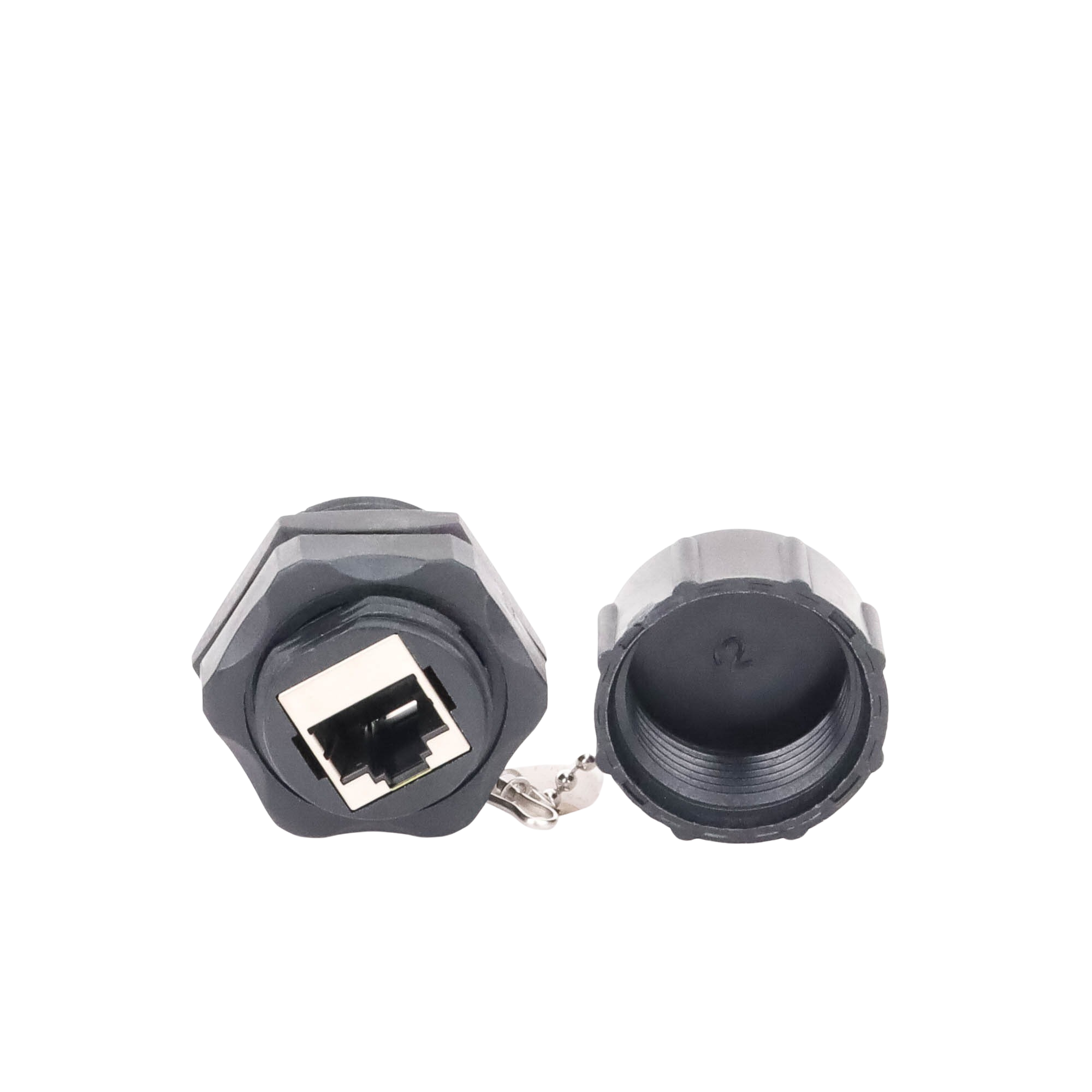 Acoplador Industrial RJ45 RJ45 Categoria 6 Blindado IP67 Waterproof Resistente Agua 750 Ciclos LINKEDPRO LP-C6WP-CP LINKEDPRO BY EPCOM - Imagen 2