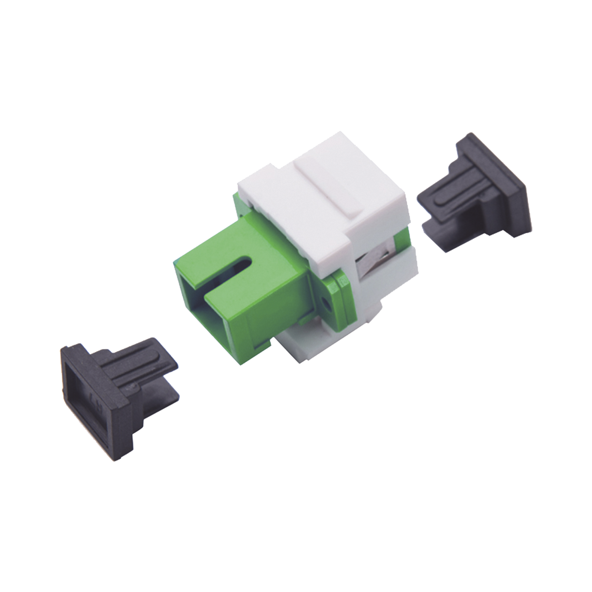 Acoplador Keystone Fibra Optica Monomodo SC APC Simplex Adaptador Conector Profesional - LINKEDPRO LP-FO-AD-6150 LINKEDPRO BY EPCOM - Imagen 1