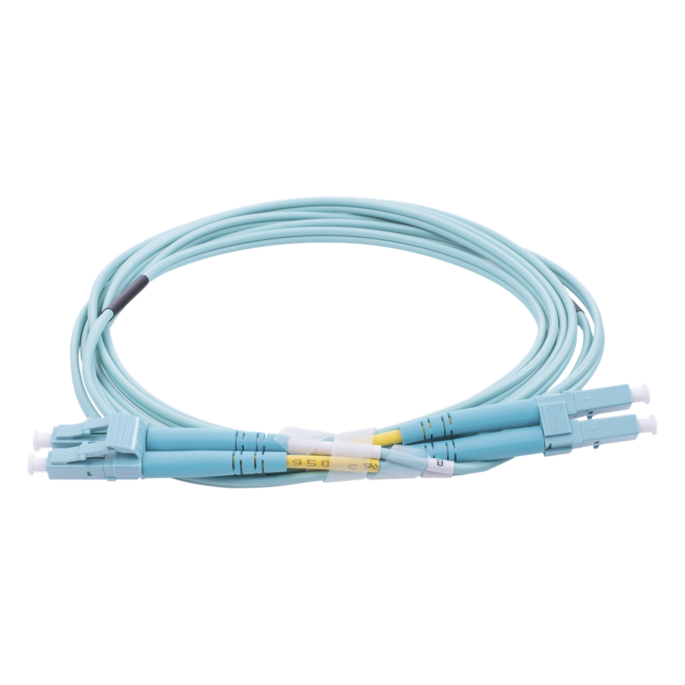 Jumper de Fibra Óptica / Multimodo OM3 50/125 / LC-LC Dúplex / OFNR Riser / 2.0 mm / 2 m (6.56 ft) / Aqua LINKEDPRO BY EPCOM - Imagen 2