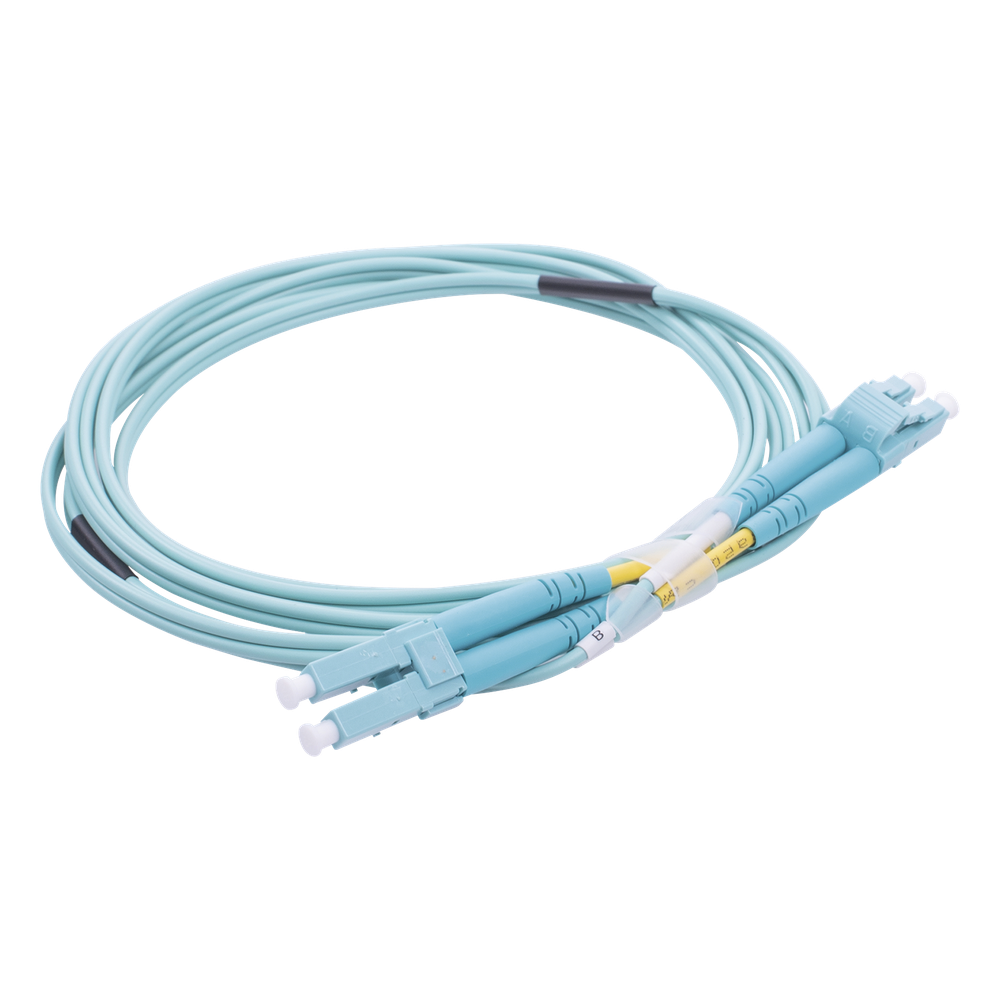 Jumper de Fibra Óptica / Multimodo OM3 50/125 / LC-LC Dúplex / OFNR Riser / 2.0 mm / 2 m (6.56 ft) / Aqua LINKEDPRO BY EPCOM - Imagen 3