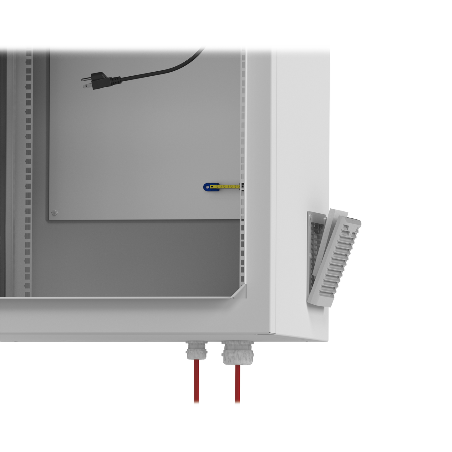 Gabinete De Exterior Con Rack De 19" De 24U Con Ventiladores Y Termostato (Montaje A Poste O Torre Se Vende Por Separado) LINKEDPRO BY EPCOM - Imagen 7