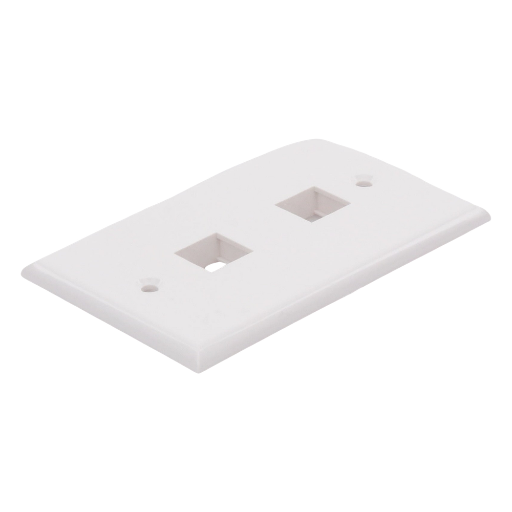 Placa de pared de 2 puertos, Keystone, Color Blanco LINKEDPRO BY EPCOM - Imagen 1